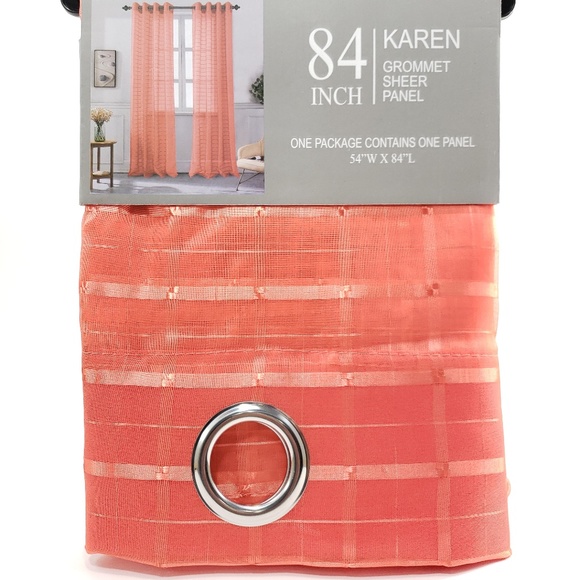 Karen Sheer Grommet-Top Single Curtain Panel_CLSHR - Picture 3 of 7